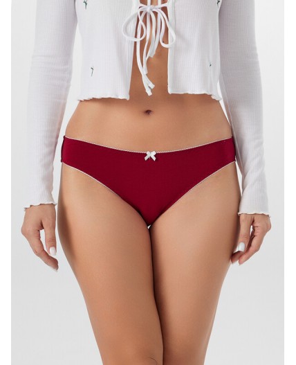 Трусы бордовый