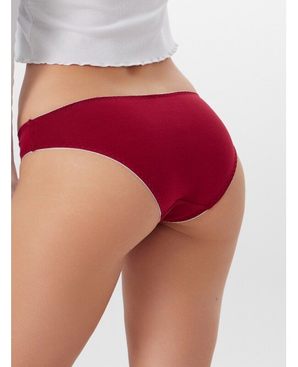 Трусы бордовый
