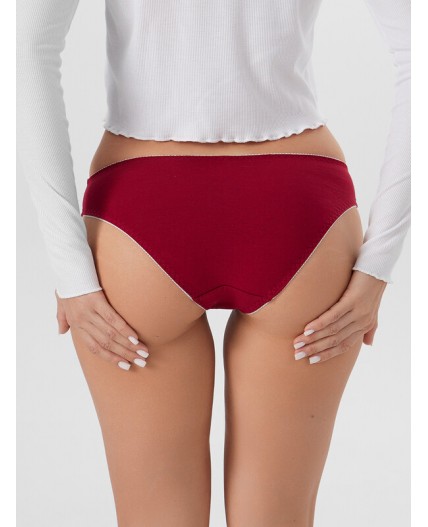 Трусы бордовый