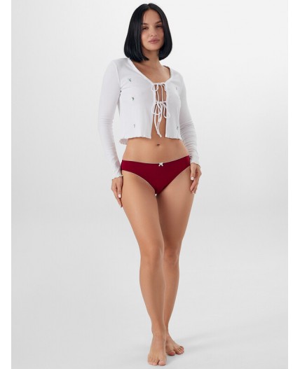 Трусы бордовый