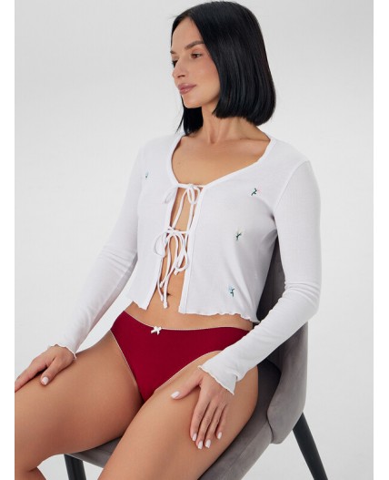 Трусы бордовый