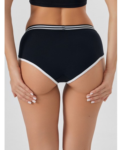 Трусы черный +печать