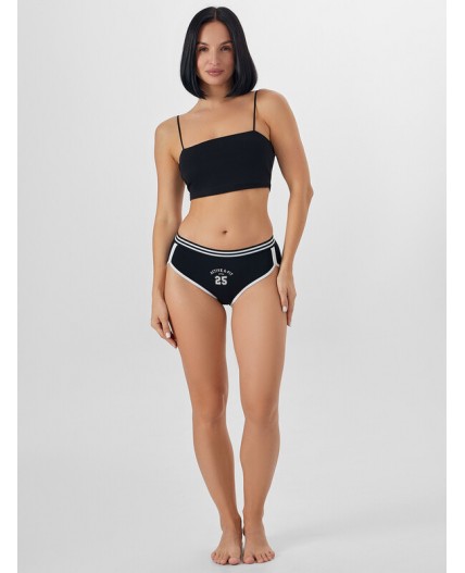 Трусы черный +печать