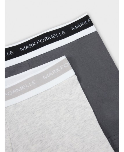 Трусы св.серый меланж +графит