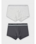 Трусы св.серый меланж +графит