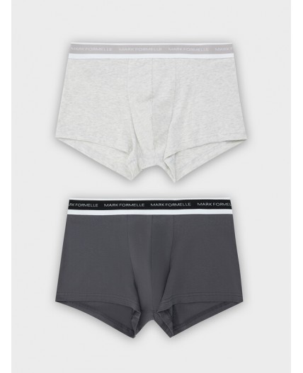 Трусы св.серый меланж +графит