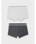 Трусы св.серый меланж +графит