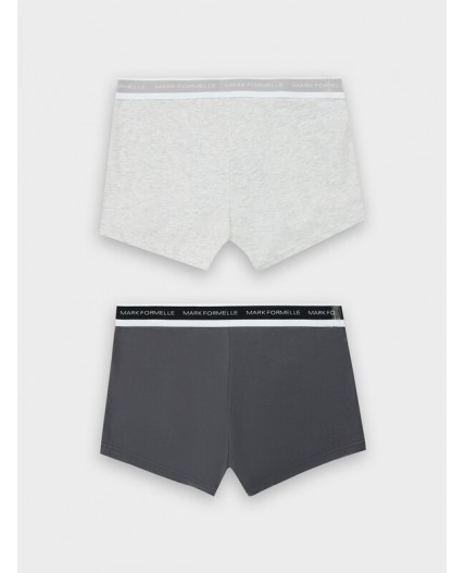 Трусы св.серый меланж +графит