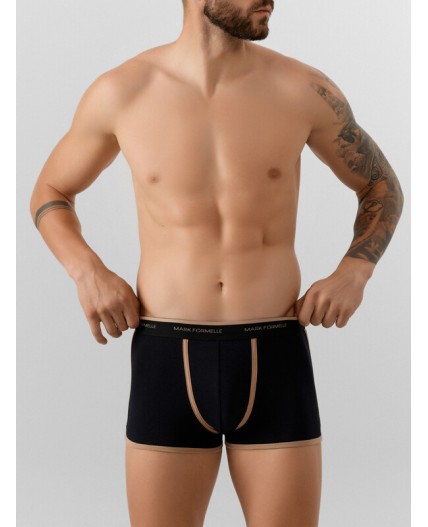 Трусы черный +бежевый