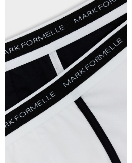 Трусы белый +черный