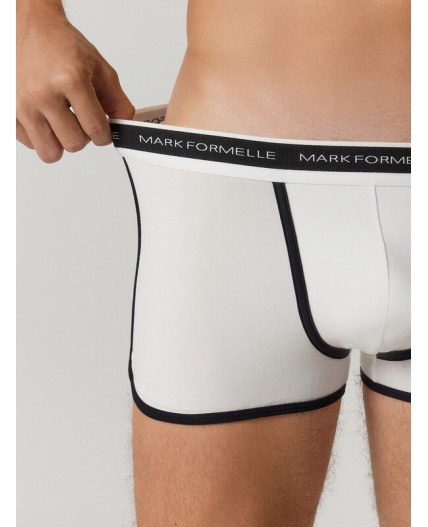 Трусы белый +черный
