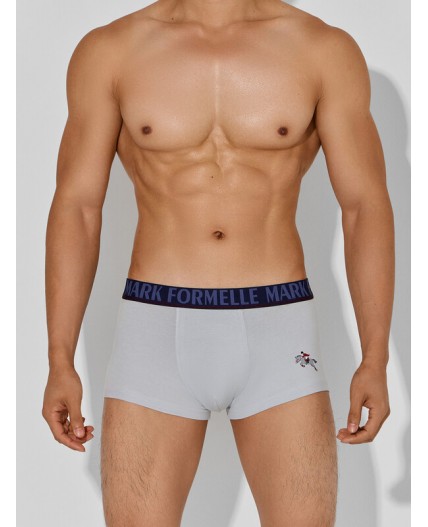 Трусы св.серый +лошади на т.синем