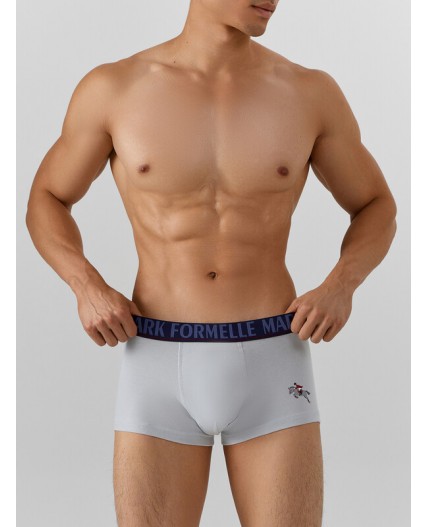 Трусы св.серый +лошади на т.синем