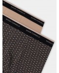 Трусы беж узор на черном +бежевый