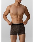 Трусы беж узор на черном +бежевый