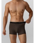 Трусы беж узор на черном +бежевый