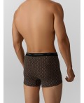 Трусы беж узор на черном +бежевый