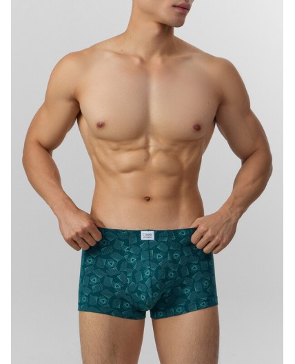 Трусы узор на атлантике +св.серый +черный