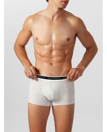 Трусы серый меланж 4306А +графит +черный