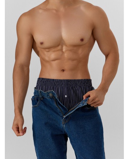 Трусы св.голубая полоска на т.синем