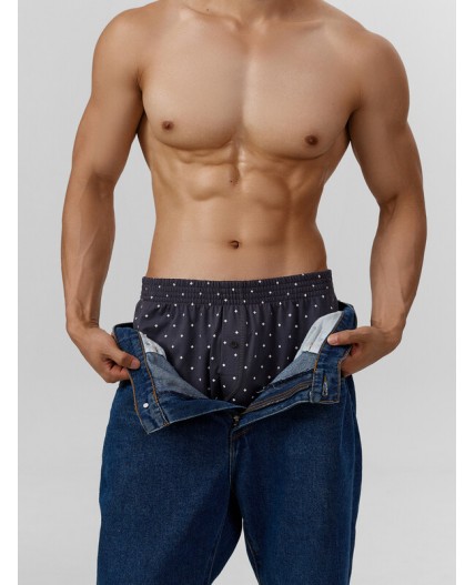 Трусы звездочки на т.сером