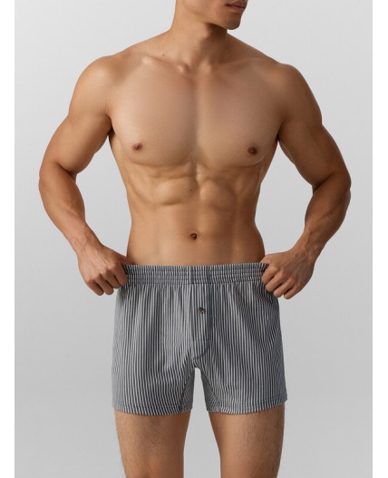 Трусы полоска на т. сером