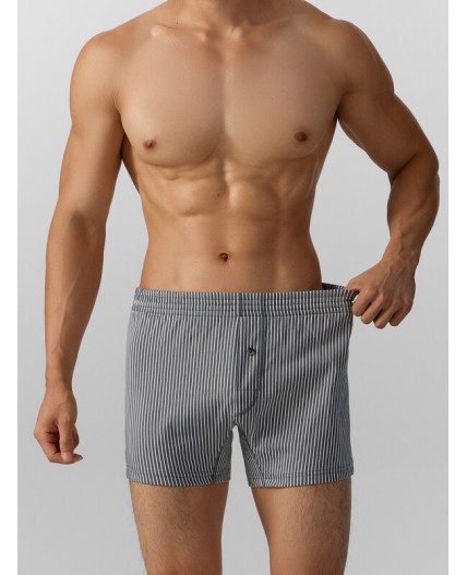 Трусы полоска на т. сером