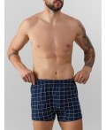 Трусы клетка на т.синем2