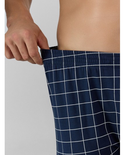 Трусы клетка на т.синем2