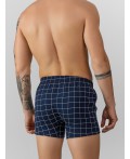Трусы клетка на т.синем2