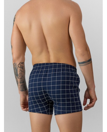 Трусы клетка на т.синем2