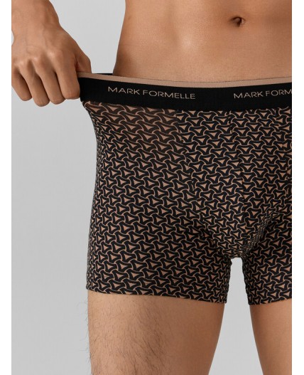 Трусы беж узор на черном