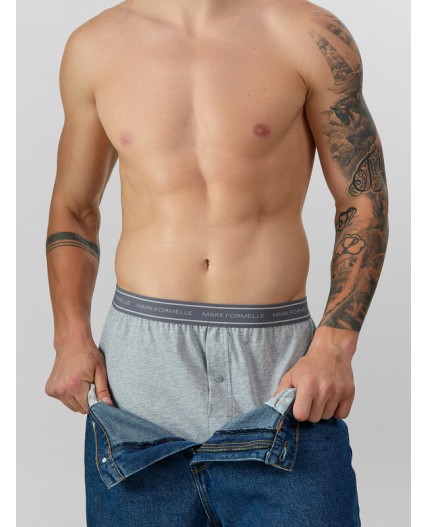 Трусы меланж темно-серый 4348-F
