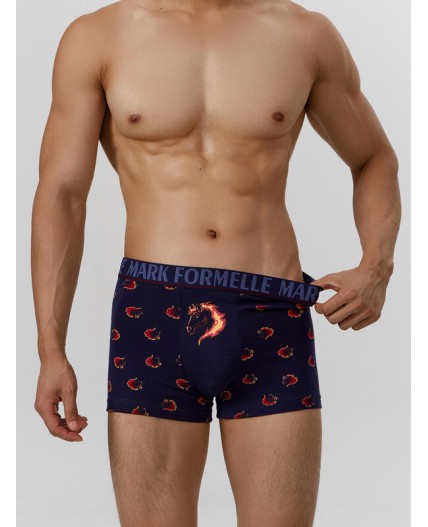 Трусы огненные лошади на т.синем