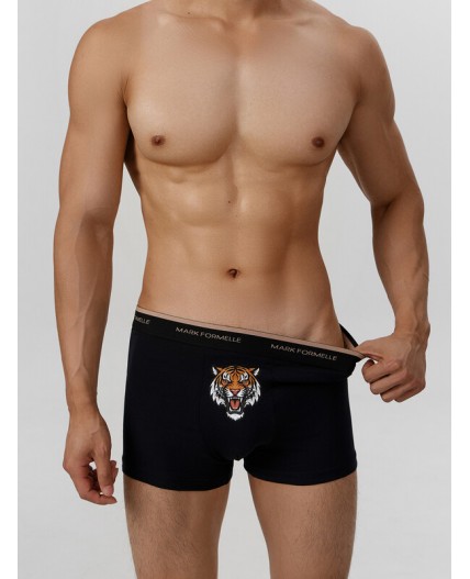 Трусы черный +печать