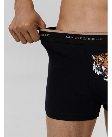 Трусы черный +печать