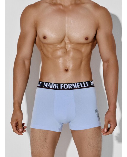 Трусы св.голубой +печать