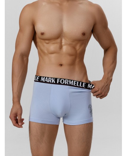 Трусы св.голубой +печать