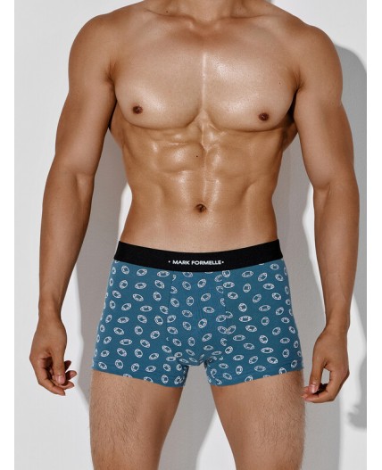 Трусы мячики на зелено -голубом