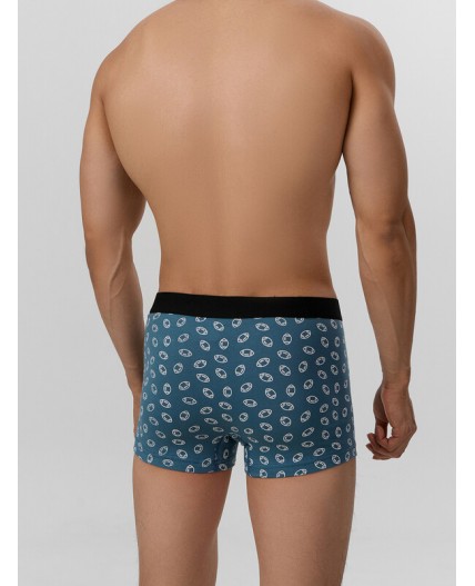 Трусы мячики на зелено -голубом