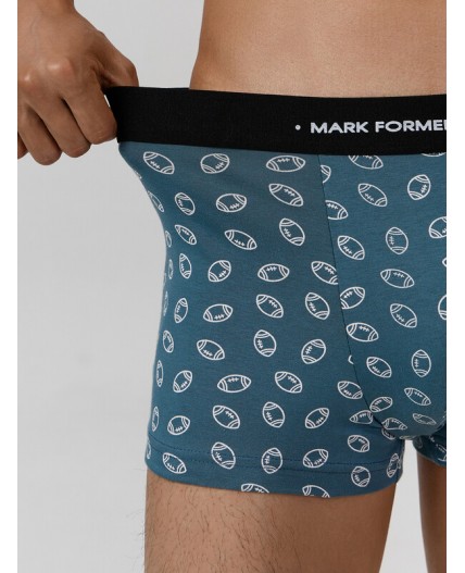 Трусы мячики на зелено -голубом