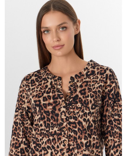 Туника леопард на песочном