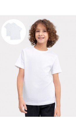 Футболка серый меланж 4306-А + белый