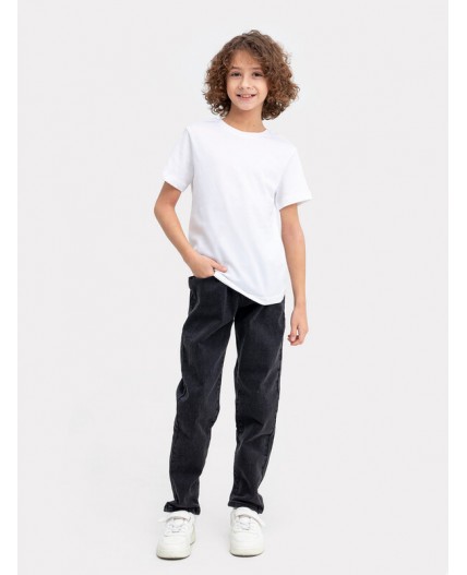 Футболка серый меланж 4306-А + белый