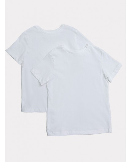 Футболка серый меланж 4306-А + белый