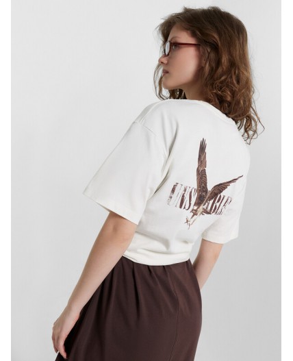 Футболка молочный +печать3