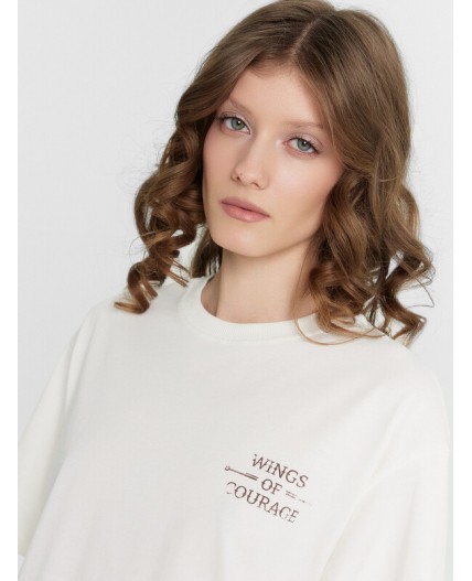 Футболка молочный +печать3