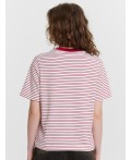 Футболка т.красная полоска