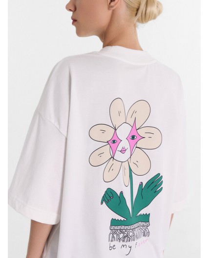 Футболка белый +печать2