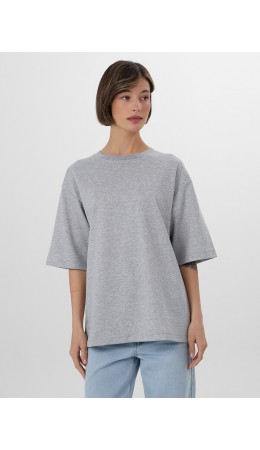 Футболка серый меланж